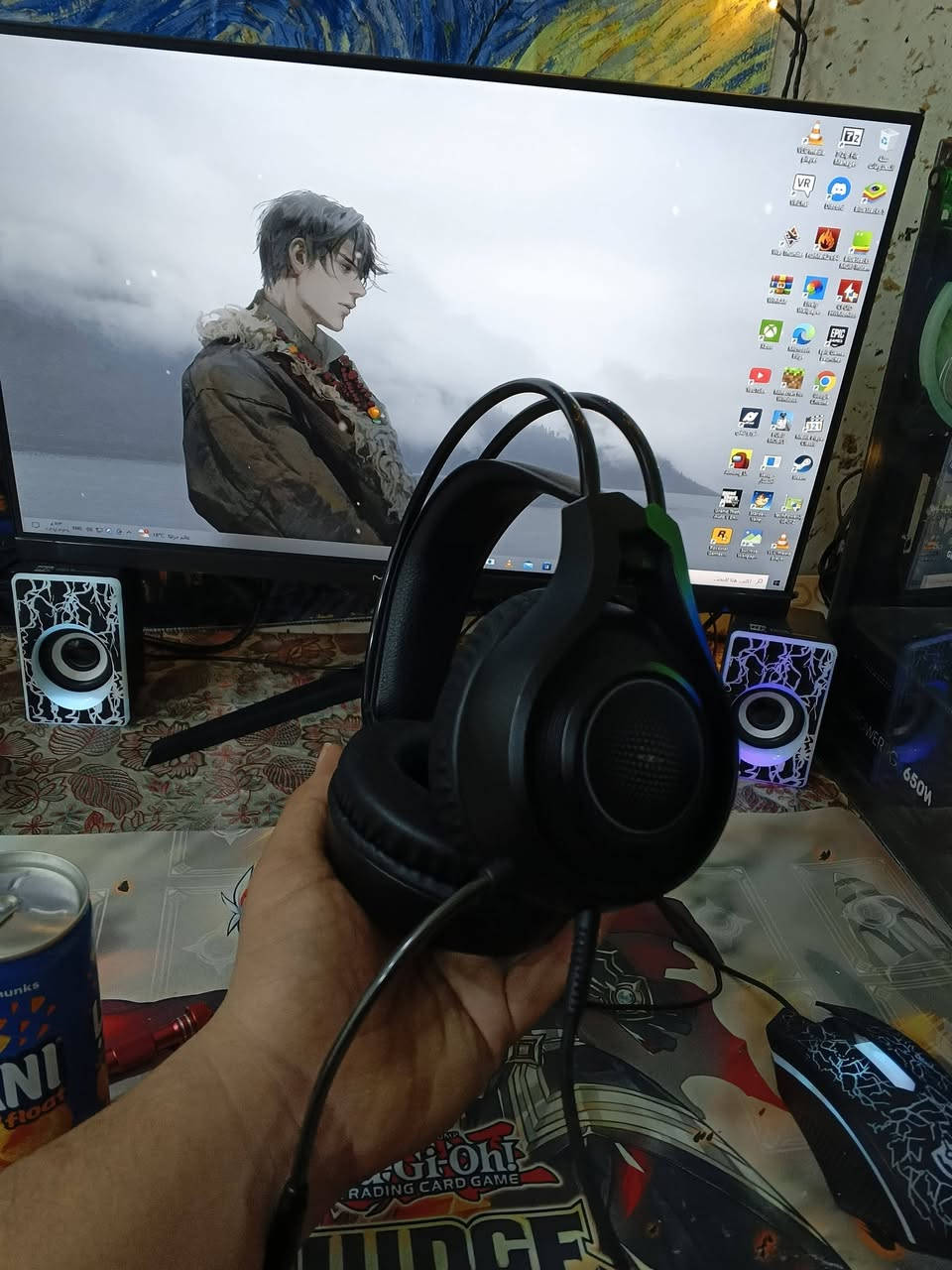 السلام عليكم حاسبة للبيع بسعر مناسب
كلشي بداخل الصور للبيع
تواصل على هذا الرقم
***********
متوفر واتس ايضاً

Gaming PC Setup for Sale
● PC Components:
CPU: Xeon E5-2689 v2
Motherboard: X79 Gaming
RAM: 16GB DDR3 (Samsung - Single Stick)
GPU: RX 460 (4GB)
Cooler: S40 RGB (4 Heatpipes)
PSU: Thermaltake 650W RGB
Storage: 120GB SSD + 256GB SSD + 500GB HDD
Case: HyperX (3 RGB Fans)
Wi-Fi: TP-Link 300Mbps Adapter
● Accessories & Peripherals:
Controller: Xbox 360 Joystick
Audio: RGB Headset + Desktop Speakers
Input: Gaming Keyboard & Mouse + Mousepad
