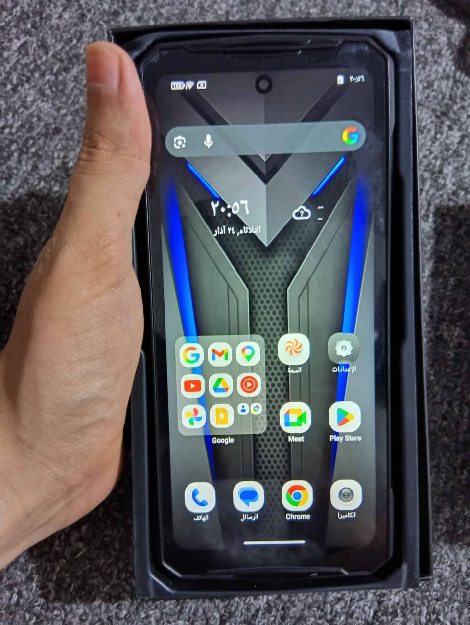 موبايل مدرع جديد دوجي
doogee v40 pro 
الذاكرة 512 والرام 36 
البطارية 8600
الكاميرا 200 ميكا بكسل 
كاميرا ليلية نايت فجن✅
كامل الملحقات ✅
يتوفر توصيل جميع المحافظات كركوك, العراق


**إذا كنت صاحب هذا الإعلان وتريد حذفه لأي سبب، رجاءا أرسل رسالة إلى الدعم الفني**