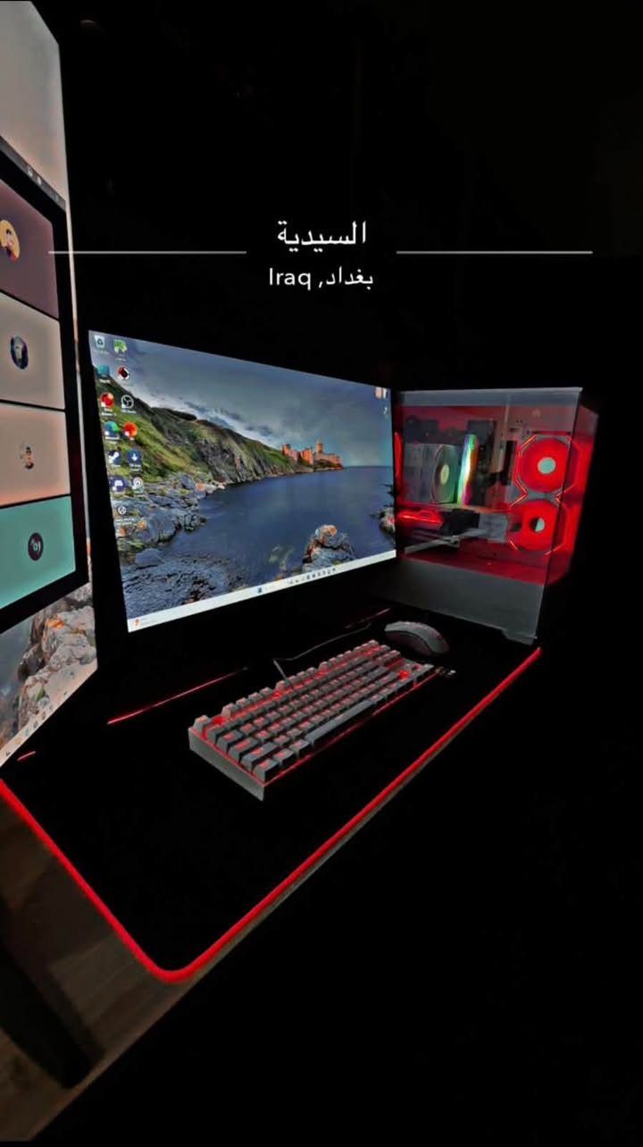 السلام عليكم شباب تجميعه للبيع
RX 7700XT
R5 5600x 
RAM 32GB 3600MHZ 
M.B B450 
M.2 1T
Power 650w
وشاشتين شاشة ASUS 27 240hz 
والثانيه سامسونك 27 144hz 
واثنينهن DISPLAY PORT 
ماوس كيبورد سماعه كت كامل ريد دراكون و يوبي اس 1500 اوفلاين و ماوس باد RGB
السعر 1750 و بيها مجال
مكانها بغداد السيديه 
***********
