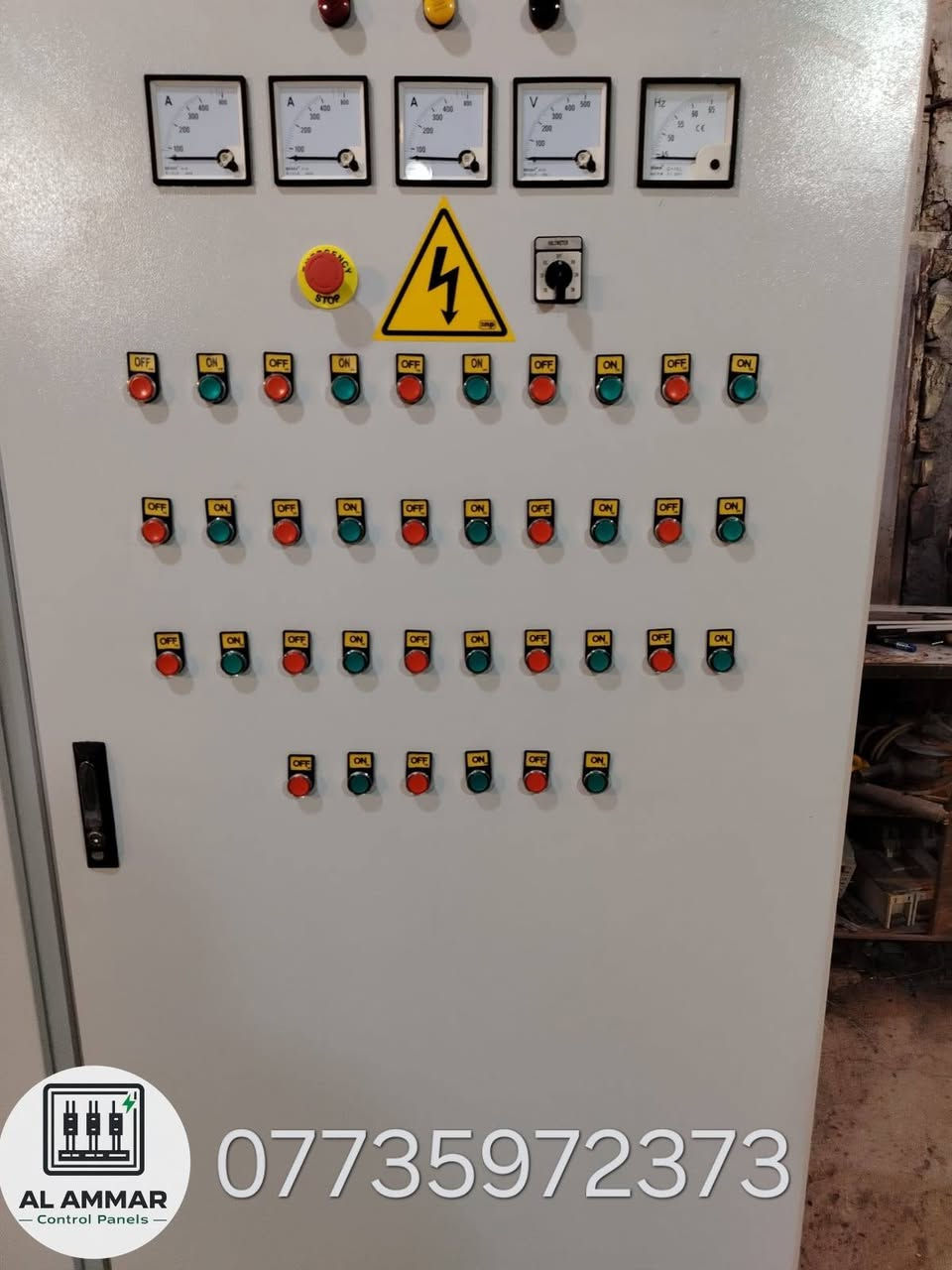 تنفيذ لوحة سيطرة صناعية لمحطة مياه

تصميم حسب الحمل الفعلي مع فحص وتشغيل قبل التسليم

تنفيذ لوحات ATS ولوحات تشغيل مضخات للمصانع والمعامل

 للتواصل والاستفسار واتساب ***********📞
#لوحات_سيطرة
#كهرباء_صناعية
#ATS
#بغداد
#معامل
#محطات_مياه
