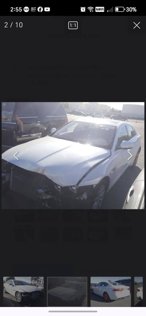 جاكوار موديل xe2019
فول فول مواصفات بارنوما فتخة سقف 
شاشة كبيرة لمس كاميرا حاسه راردارت حاسات تحكمات ستريت بلوتوث اوكس كار بل 
السيارة كاملة وحادثها موجود بالصور وهذا رقم شاصيها
سنويتها ل27
الكير مكفول
السيارة المكينة بيها تبخير لو تنفتح لو طابوكة تحتاج
فقط الخانة الثانيه بيها مشكلة
 مكانها البصره السيارة
رقم صاحب احب سيارة ***********
سعر 115 وبيها مجال اتصل وتدلل البصرة, العراق
