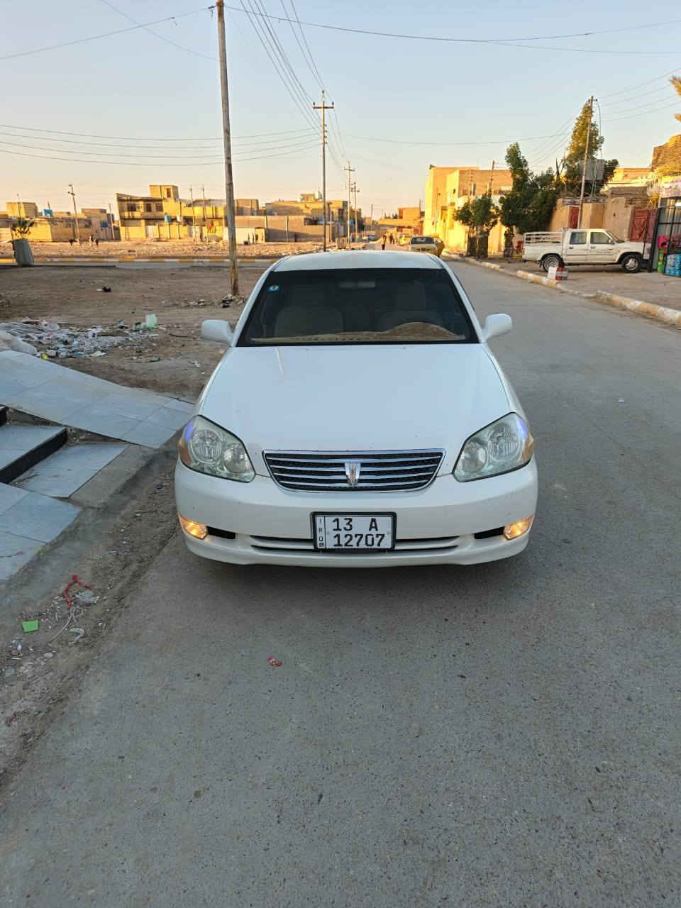 سياره ياباني مارك كراند ٢٠٠١
مكفوله باسمي مداور ثاني يوم السنويه لل ٢٠٣٠
الهزه لحد الشهر ١٢ _٢٠٢٦ محرك ٢ونص ففيتي العقل داخل البنيد  اصراف حلو كلشي شغال بالسياره
1_ بصمه وكامره دواره
 2_برده خلفيه يدويه بلاد
4_لايت ٣ طكات ٤ عالي.. ناصي زنون بلاد عالي اصفر معروف لايتها بليل
 5_شاشه بلوتوث وwifi وراديو و ومنفذ رام ومربوط سرعه ولايت بالشاشه
6_تبريد شغال جنون  وتكت متحرك يمين ويسار وسط الدشبول
7_ويل حجم ١٥ زوج تاير خلفي جديد ابو الخطه البيضه صار شهرين 
8_اللون ابيض :04 الصباغ يعرفه ومنزل بالبليته بلاد
 9_ارضيه جلد
10_قماره جلد لون اسود بقلاوه
11_كشن عبري كهربائي وكشن السائق يدوي سكه 12_هورن طاط شاهينه
13_ سماعات ٤ شغاله و٢ صغيره بالباب مجسم مجموع ٦ صوت جدا عالي 
14_ الجنطه سبير ياباني صغير ما نازل مع جرارة ادوات كبيره بلاد 
كلشي موضح بالمنشور السعر ٧٤
مكان السياره ذي قار قضاء النصر
***********   ***********
