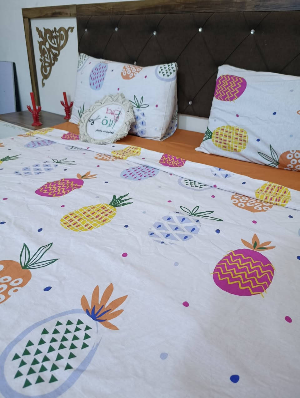 الصيف موسم الفواكه والحيويه 
كل نقشات البوبلين التركي عليها عرض تخفيض لمده محدوده 
يعني كل طلباتكم عليها حتكون مخفضه
هاي الفرشه الجميله سعرها 50 بدل 60
تلبيسه مندر لاستيك داخلي ووجهين مخده وتلبيسه لحاف سحاب


**إذا كنت صاحب هذا الإعلان وتريد حذفه لأي سبب، رجاءا أرسل رسالة إلى الدعم الفني**