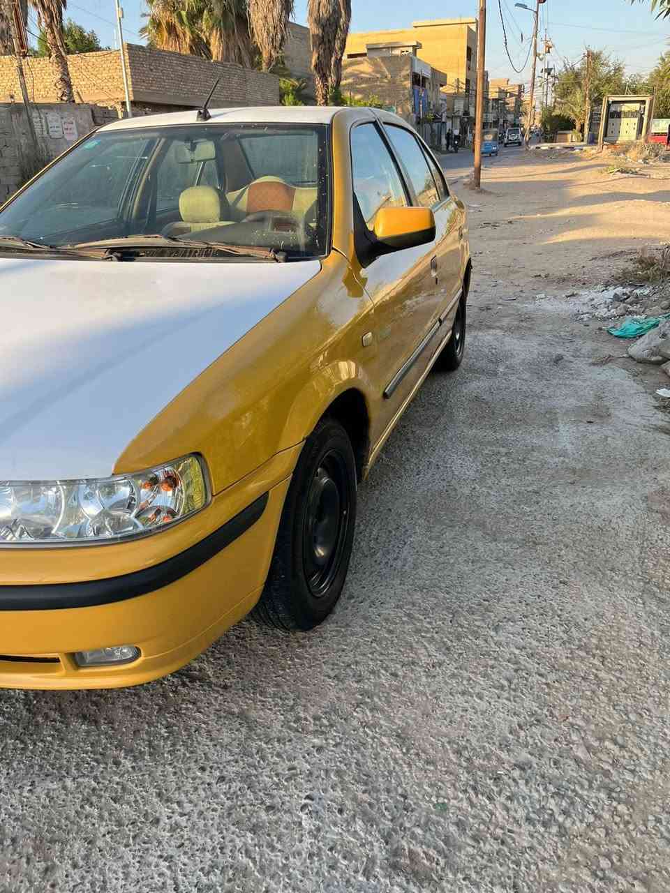 سلام عليكم البيع سمند مديل ١٢السيارة جاهزة وخير من اللة مكينة كير حدادية تخم تاير السيارة بلاديةً لا صبغ ولا ضربة ولا تبديل غرمات هيةً مصفرة رقم بغداد مكان بغداد السعر  34وبيهةًمجال. ***********
