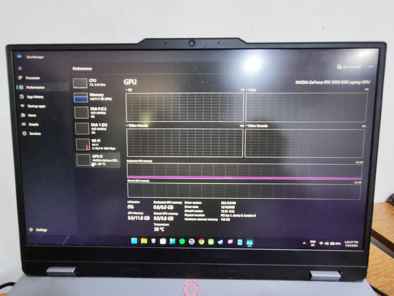 Lenovo Loq 
للبيع المواصفات:
CPU:Amd Ryzen 5 7235HS
GPU:NVDIA GeForce RTX 3060 6GB Laptop Gpu 
Memory(Ram):12 GB DDR5
STORAGE1: 512SSD NVME
STORAGE2:2 TERA SSD NVME
WIFI:MediaTek Wi-Fi 6 MT7921 Wireless LAN Card
المكان اربيل..
السعر خاص ...
للاستفسار:*********** او
*********** 
او المراسله على الخاص
