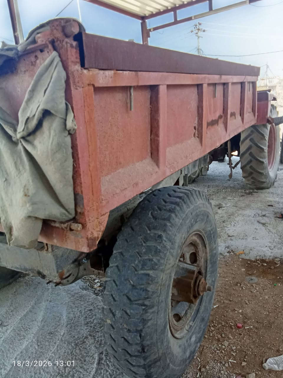 السلام عليكم عربانه حدادي للبيع تخم تاير بستم جديد مكاني نجف مشخاب السعر التصال عل  ***********
