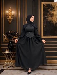 فستان • توب شيفون مبطن • مقاسات ٣٨-٤٨