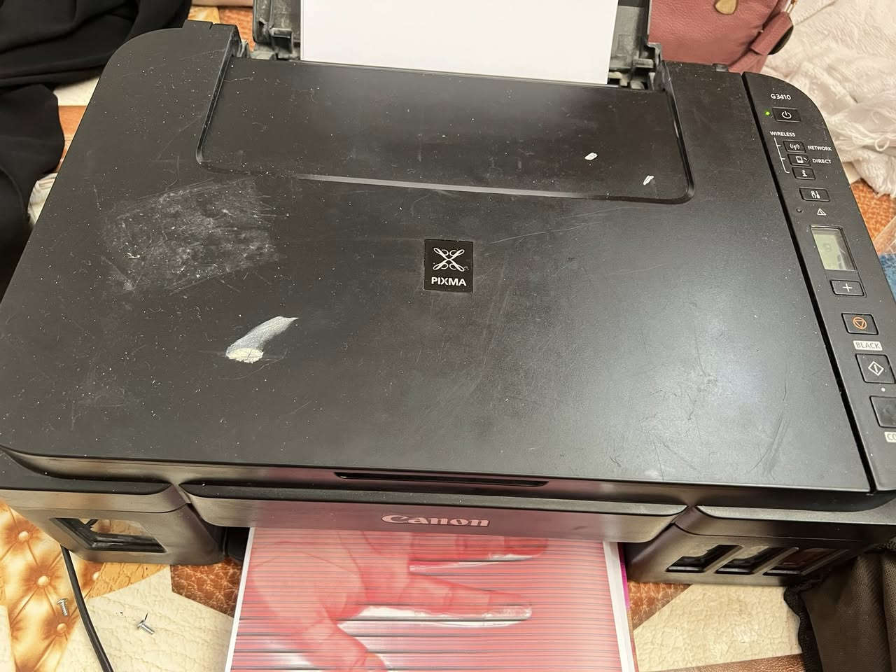 السلام عليكم طابعه كانون G3410للبيع هاي طباعته بيه خطوط مثل ما موضح بلصوره السعر 89


**إذا كنت صاحب هذا الإعلان وتريد حذفه لأي سبب، رجاءا أرسل رسالة إلى الدعم الفني**