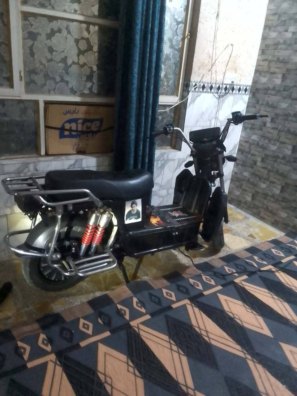 سلام عليكم شباب دراجه شحن اللبيع نوع  طويله دراجه حمل دراحه عالميه وشيل وزن كلش عالي دراجه مستخدمه  شهرمواصفات 
النوع هارلي 
بطاريات6دبل
الرجوع الخلف 
تشغيل عن بعد 
جهاز انذار السرقه 
شاشه تاب تعرض الك كل عطل 
شاحنه سريع ويقاف ذاتي 
 أشاير رباعيه 
لايتات زنوزن 
صفاحياتً تكدر شيل علين وزن 
بدي طويل جدا 
دبلات 6 
استان صفح يمنه 
استان صفح يسره 
مساحه خلفيه طويله جدا 
استان تعليك 
اطارات جوبلس 
بريكات دسكات دهن هدروليك 
دراحه حديد كامله  
اي استفسار اتصال 
عنواني بغداد


**إذا كنت صاحب هذا الإعلان وتريد حذفه لأي سبب، رجاءا أرسل رسالة إلى الدعم الفني**
