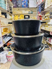 طناجر جامبو • غرانيت • مقاسات ٣٦-٣٨-٤٠