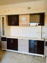 كاونتر خشب تركي • ٢٫٥م • حوض مرمر ١٫٥م