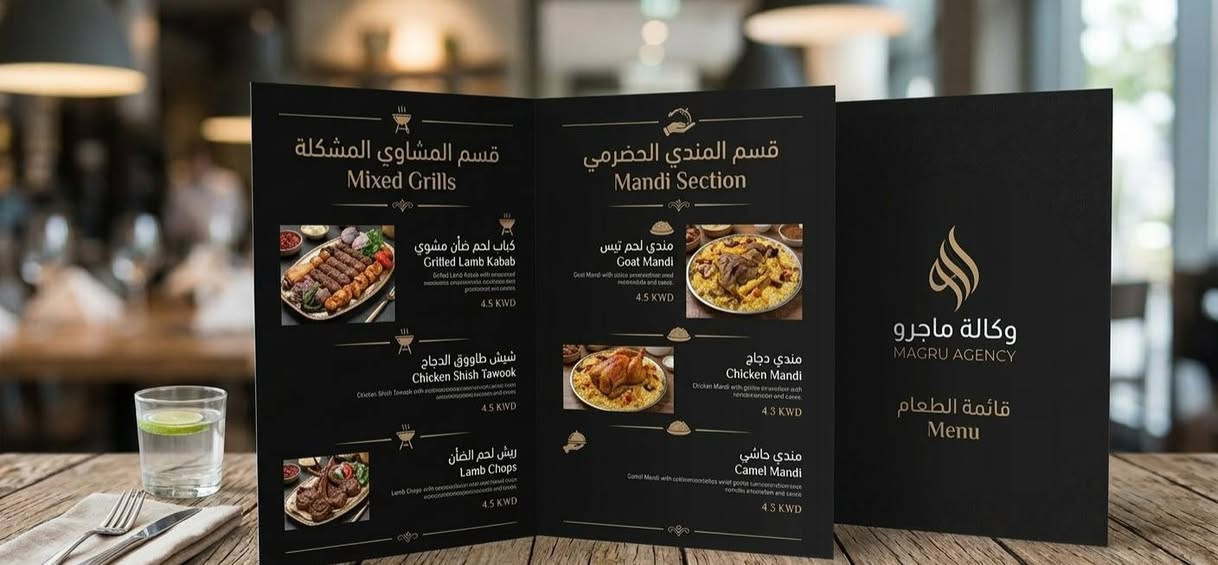 🎨 وكالة ماجروا (Magrua).. واجهتك الإبداعية لكل مشروع!
عندك مطعم، محل تجاري، أو بيج ومحتاج هوية بصرية تخلي شغلك "براند" عالمي؟ 🚀
فريقنا المختص في وكالة ماجروا جاهز يصمم لك كل شيء باحترافية وبلمسة فنية تميزك عن الكل.
📍 ماذا نصمم لكم؟
🍔 منيو وتصاميم خاصة للمطاعم والكافيهات.
🛍️ هويات بصرية متكاملة للمحلات التجارية.
📱 تصاميم سوشيال ميديا (بوستات وستوريات) للبيجات.
💎 شعارات وبراندات تعكس قوة مشروعك.
🎁 العروض والخصومات:
لا تفوت أقوى العروض والخصومات الحالية من وكالتنا! جودة عالية، سرعة بالتنفيذ، وأسعار تنافسية.
📩 تواصل معنا الآن واحصل على تصميمك الأول بخصم خاص! رقم واتساب (***********)
