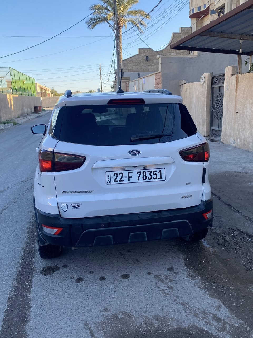 فورد ايكو سبورت se موديل ٢٠٢١
٤ سلندر محرك حجم ٢٠٠٠ 

المواصفات : 

حساس خلفي وجانبي وكاميرا خلفية 

شاشة تدعم الكار بلي والاندرويد اوتو 

Auto hold 

قفل وفتح الباب لمس

تحكم ستيرن 

دفع رباعي 

تدفئة كشنات

فتحة سقف

لدات على قفل الابواب الامامية وبالاسفل 

الحادث كما موضح في الصورة الجاملغ الامامي اليمين.

ماشية ٧٣ الف 

رقم اربيل السنوية بأسمي


**إذا كنت صاحب هذا الإعلان وتريد حذفه لأي سبب، رجاءا أرسل رسالة إلى الدعم الفني**