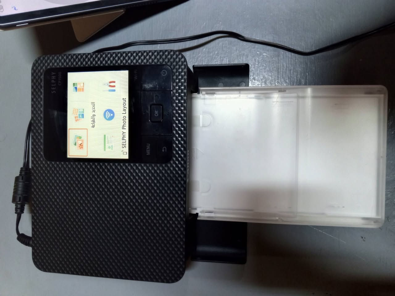 السلام عليكم
طابعة كانون سيلفي
 canon selphy 1500
استعمال جداً قليل 
يعني جديدة تقريبا
طبعت بيها سيت واحد فقط

السعر (130,000) بيه مجال للي يريد يشتري فقط

رقم الهاتف/***********
