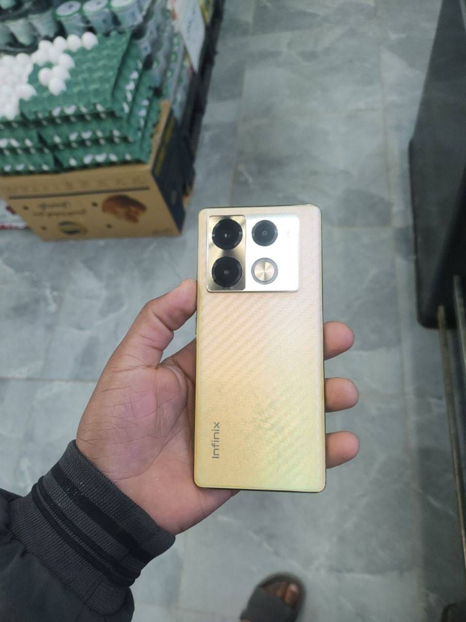 سلام عليكم
اسم الجهازInfinix NOTE 40 Pro
جهاز حيل نضيف الذاكرا 265
الرام 12+12
معرض ويا ايفون +بيع مكاني ايسر التوصل على هاذا الرقم‏‪***********‬‏ 
او تجي خاص
