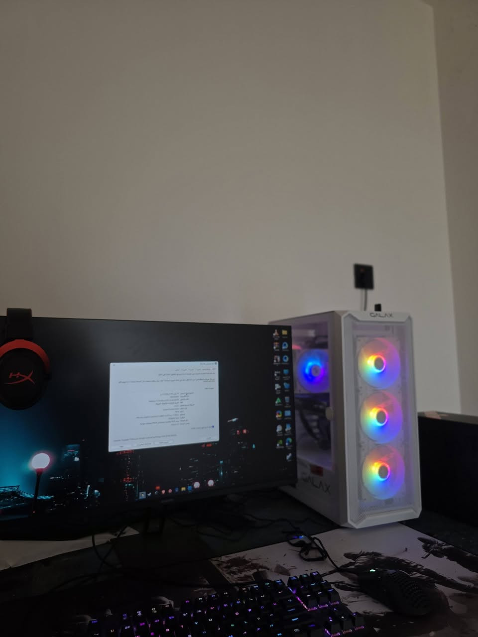 السلام عليكم شباب pc للبيع
1_شاشة شاومي 165hz(G27i)
2_سماعة hyperx cloud2
3_ماوس hyper x
4_كيبور hyperx
5_كرسي كيمنك ARI هيدروليك 
6_ups1500ماكسما
7_ماوس باد
مستخدمه شهرين او اقل سبب البيع ماكو وقت 
المكان اربيل ماعندي توصيل 
السعر كامل الملحقات 1٫500٫000
التواصل خاص او ***********
