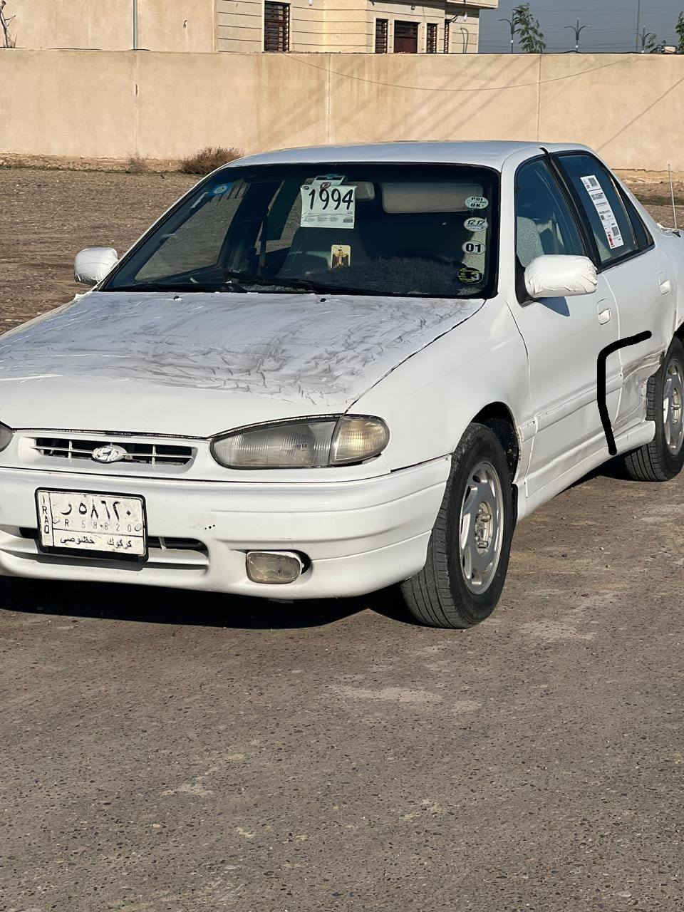 للبيع سياره نضيفه وحلوه احله من الصور موديل 94 تواير جدد مشدودات صدر جديد كير شرط محرك بيه بدايت تبخيرر ///مكان السياره قضاء الدور  المجمع السكني ///هاتف صاحب السياره ***********
