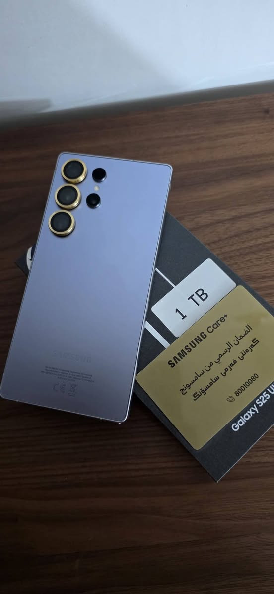 السلام عليكم  للبيع جهاز Samsung Galaxy S25 Ultra
​المساحة التخزينية: 1 تيرابايت (1TB) 
الذاكرة العشوائية (RAM): 16 جيجابايت
اللون ازرق سماوي تيتانيوم
الضمان ضمان عين الفهد
الجهاز بحاله ممتازه جدا نظيف جدا ولا مفتوح ولا مصلح
الملحقات كارتونه الجهاز وكيبل شحن
السعر مليون وخمسمائة وستون (1560000)
المكان بغداد 
الي يريد يشتري يتواصل عالخاص


**إذا كنت صاحب هذا الإعلان وتريد حذفه لأي سبب، رجاءا أرسل رسالة إلى الدعم الفني**