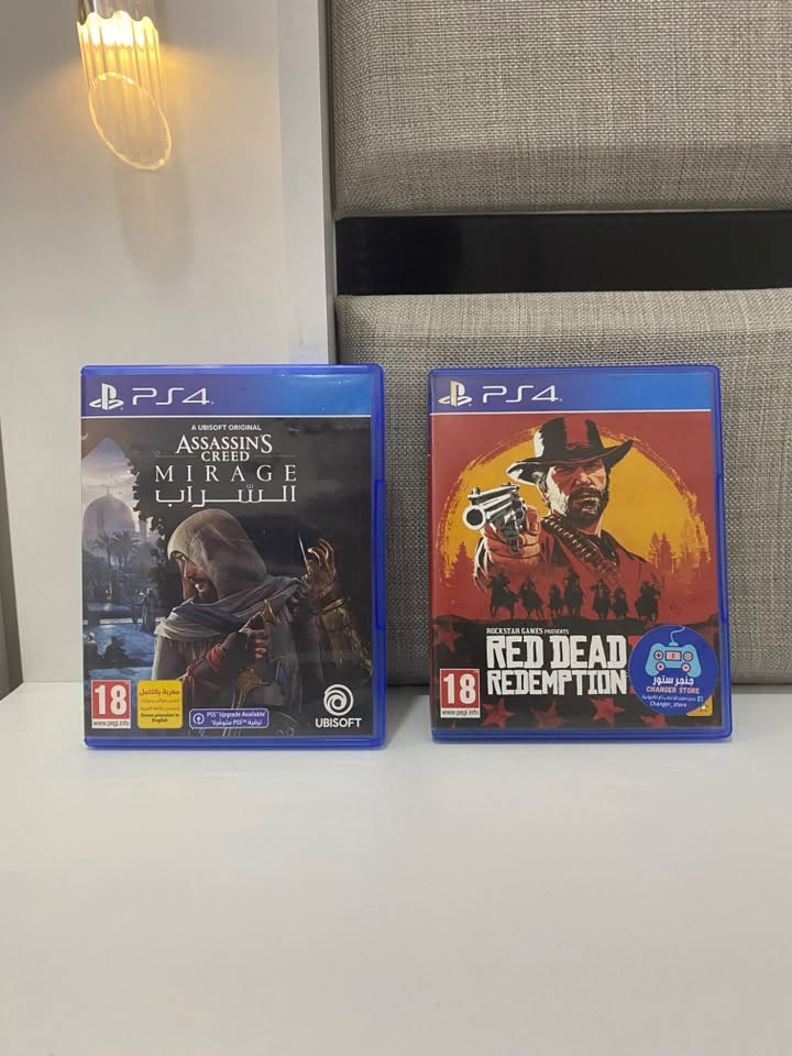 السلام عليكم اقراص PS4 نظيفة وجديدة بس قرص ماين كرافت غلافه ضايع والباقي كلهم حالتهم جديدة شخط ما بيهن تواصل ***********
