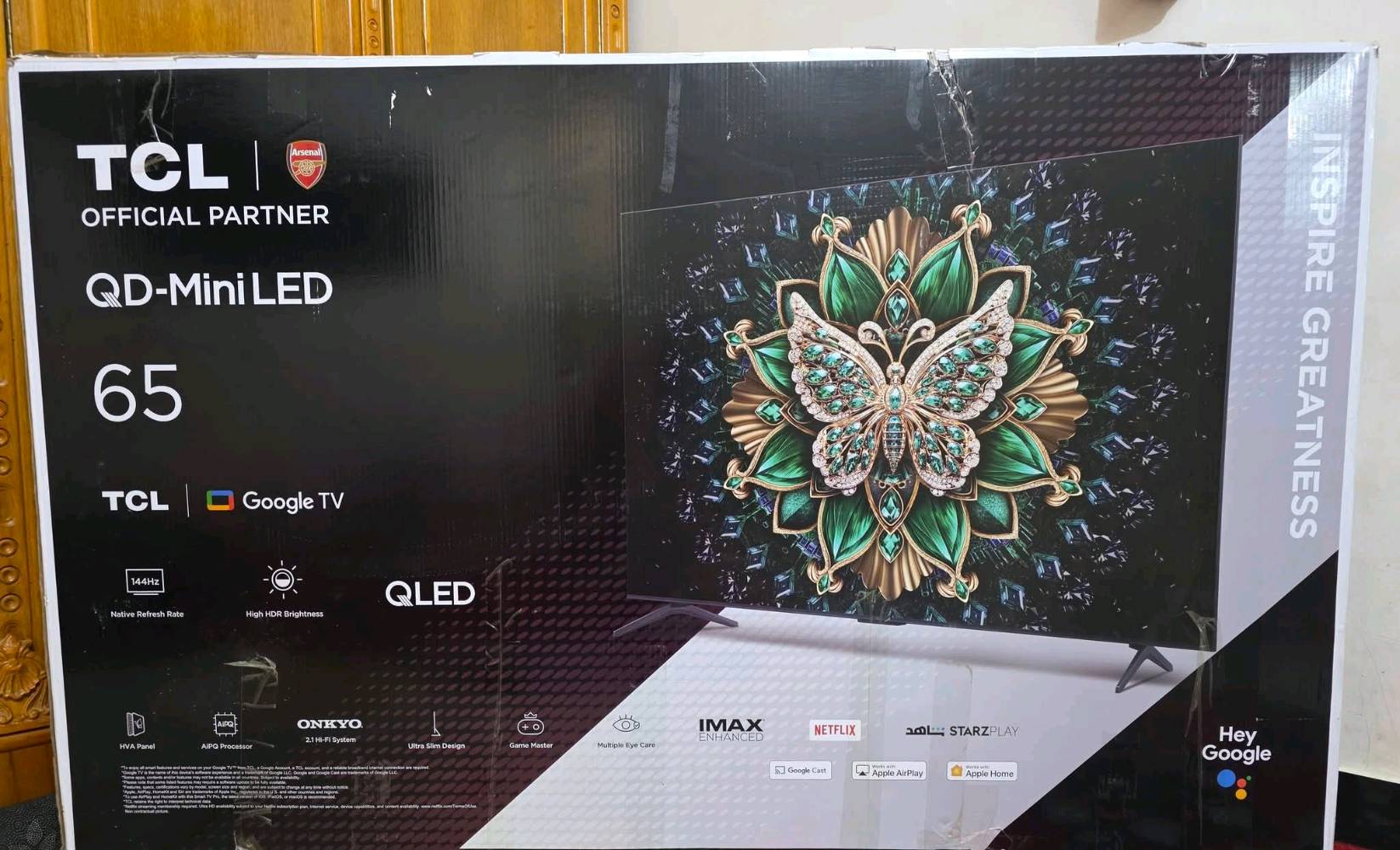 شاشة tcl c6k mini led حجم 65 استخدام اسبوع فقط نظافة 100% حالها حال الجديد مع كافة ملحقاتها السعر 890 الف مجال بسيط او مراوس بtcl 55  عنواني بغداد ماعندي توصيل اي استفسار عالرقم ***********