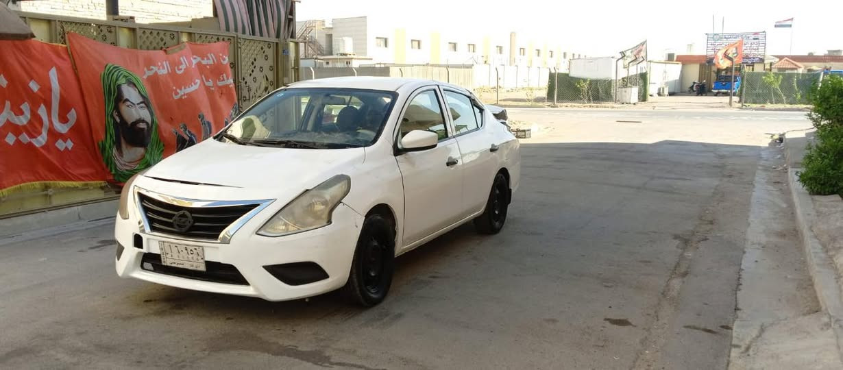 سلام عليكم لبيع نيسان فيرسا موديل ٢٠١٦ رقم ذي قار تحويل مباشرسعرهه٥٥ وبيهه مجال بسيط شغاله وتمشي بيهه حادث مثل صور مكان سياره بغداد استفسار ***********
