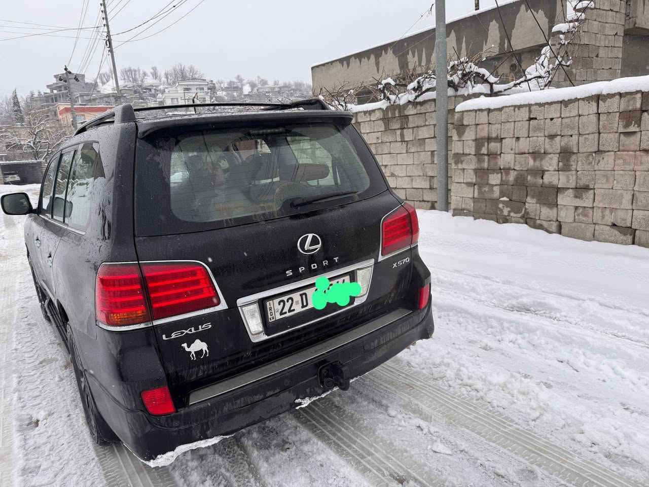 مواصفات
محرك 8سلندر 5700
فتحه
كشنات جلد مشمشي
حساسات اماميه وخلفية 
مري شفط 
جكات ابلادية 
صندوك شفط 
وباقي المواصفات معروفه 
هاتف ***********
لكزز موديل 2011لوان اسود رقم اربيل سنويه بسمي ماشيه 155كير مكينه ممفتوحه بيه قطعتين صبغ جاملغ خلف السائق والباب الخلفي الباقي مكفول
السعر ب340 وبيها مجال
