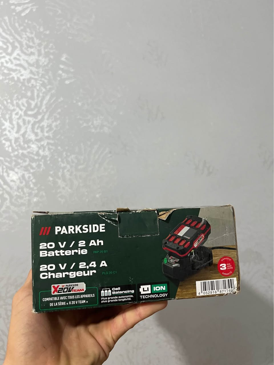 Batterie 20 V 2 Ah  chargeur 20 V 2.4 A parkside وهران, الجزائر


**إذا كنت صاحب هذا الإعلان وتريد حذفه لأي سبب، رجاءا أرسل رسالة إلى الدعم الفني**