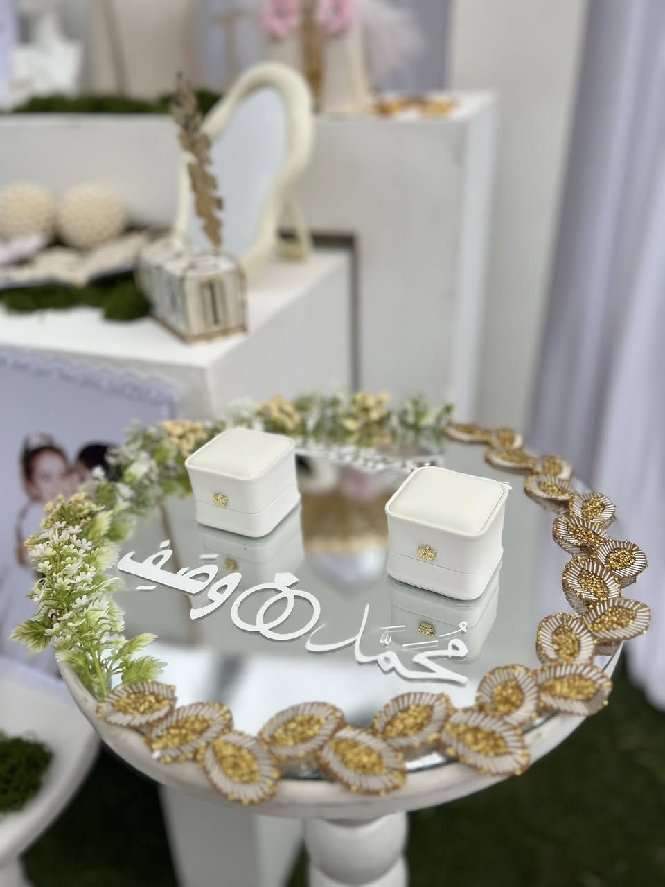 ⁨ تفاصيل عقد قران  محمد &وصف ❤️#عقد_قران #بيجي #كوشات_باربي #باربي_للهدايه*********** #تكريت⁩
