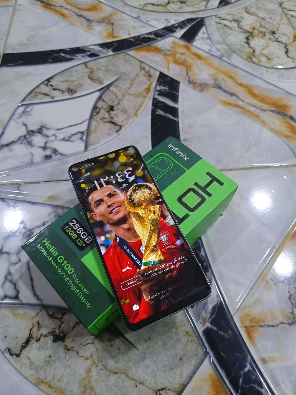 تلفون للبيع فقط شاشه بيها كسر قليل من جوه المعالج: MediaTek Helio G100.
💾 الذاكرة: 12GB RAM + 256GB تخزين.
📸 الكاميرا الخلفية: 50 ميجابكسل (مع عدسات مساعدة).
🤳 الكاميرا الأمامية: 32 ميجابكسل.
🔋 البطارية: 5000mAh.
السعر :55 وبيه مجال 
الي مكانه خالديهه أو الرمادي اني اجيبليها 
للتواصل:***********
