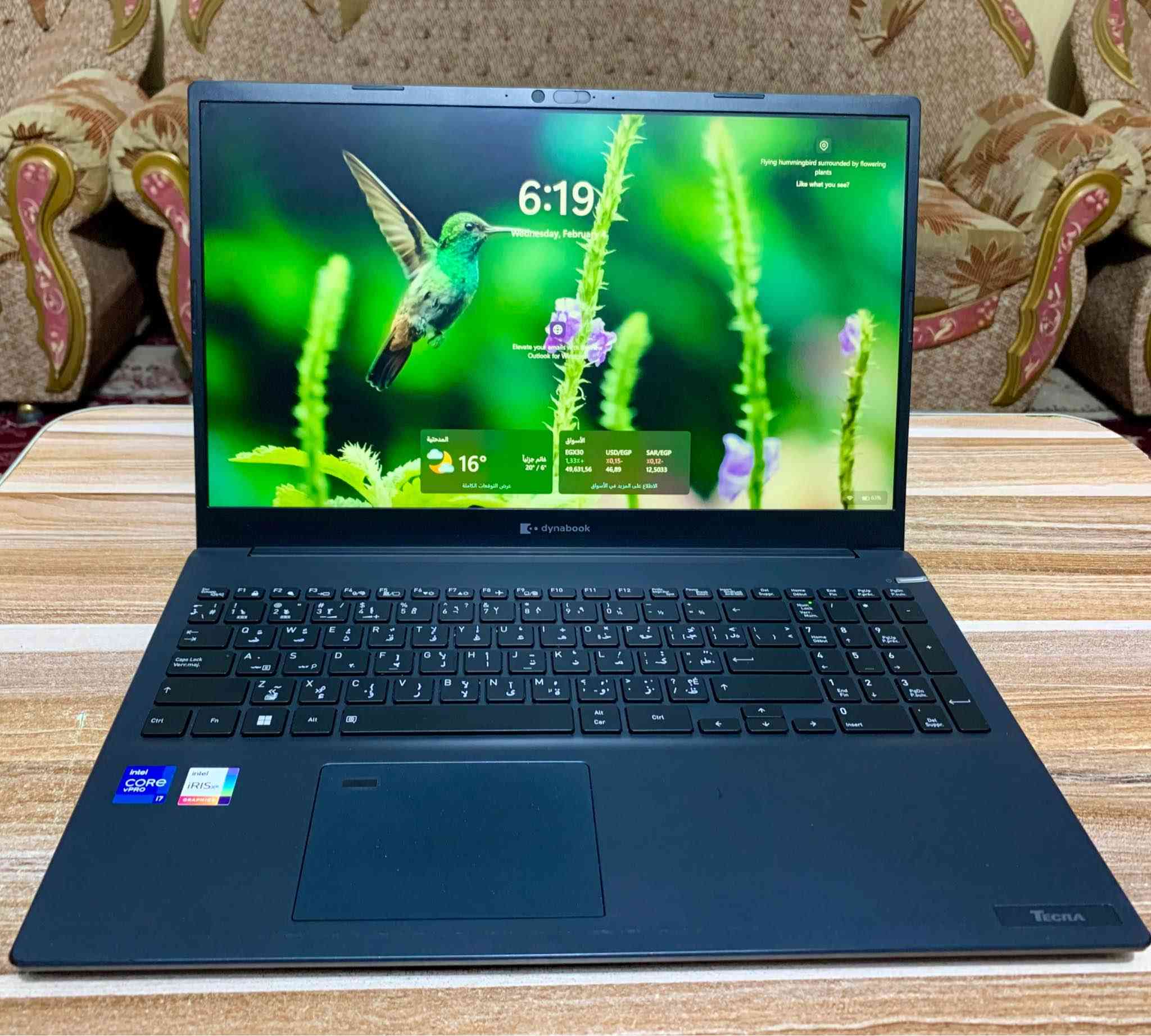 السلام عليكم
لابتوب DynaBook نضيف جداً وشكل حديث 
اللابتوب قوي للمونتاج والدراسة وبرامج هندسية شكل سلم ووزن خفيف والابتوب نضيف ومرتب 
المعالج i7 1185G7 (الجيل الحادي عشر)
رام 16GB DDR4 (قابل للزيادة)
تخزين 256GB
شاشة حجم 15.6 انش سلم 
كرت شاشة داخلي 8 كيكا(intel iRIS Xe)
كيبورد عربي انكليزي ضوئي
بصمة اصبع 
مداخل 2 usb C
هدية وياها جنطة و ماوس 
مكاني بابل ( توصيل عندي)
السعر :560 الف (قابل للتفاوض) حلة, بابل


**إذا كنت صاحب هذا الإعلان وتريد حذفه لأي سبب، رجاءا أرسل رسالة إلى الدعم الفني**