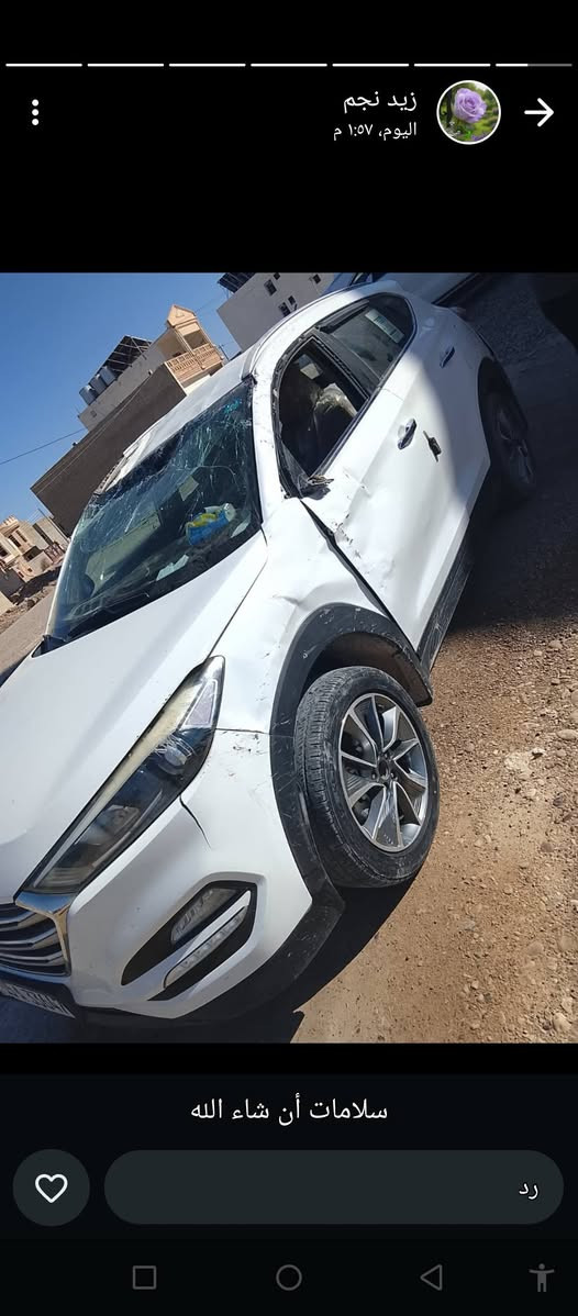🚗 سيارة توسان للبيع – حادث – في مدينة الرمادي
سيارة هيونداي توسان معروضة للبيع على وضعها الحالي،
تعرضت إلى حادث كما موضح في الصور.
🔧 الأضرار الظاهرة:
ضرر في الواجهة الأمامية
ضرر في الباب الأمامي (جهة الراكب)
تضرر الزجاج الأمامي
ضرر في العمود الجانبي والرفرف
📍 الموقع: الرمادي
📞 للاتصال والاستفسار فقط: ***********
السعر عند الاتصال.
