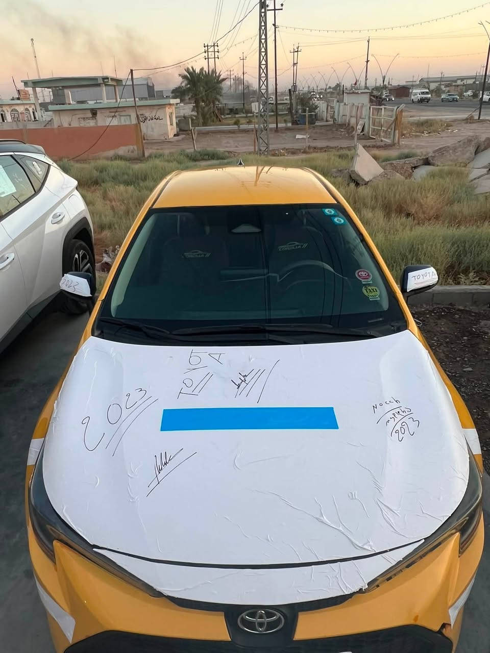 ‏كورولا 2023 للبيع ماشية 37,000 ما مشتغل تكسي قير مكينة حالة الشركة صدر حدادي تخم تاير جديد صور الحادث بال منشور السيارة بدون دو داخل حادث خارجي كفالة بدون دواخل سعر السيارة 130 وبيها مجال شي قليل بيع مراوس حسب القناعة مكان السيارة ديالى جديد الشط اتصال برقم الهاتف ***********￼
