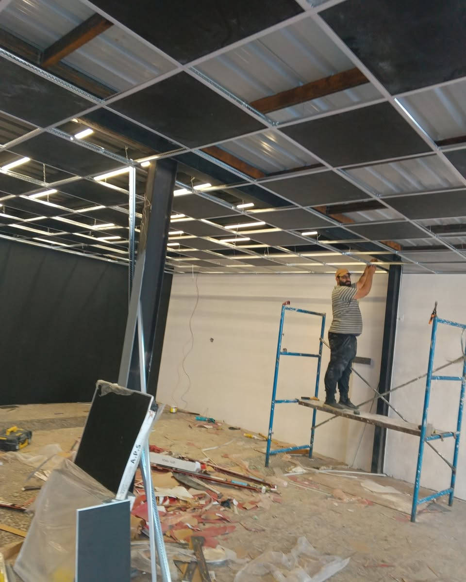 عمل سقوف ثانويه النجف الاشرف #سقوف #جبس #بديل_الرخام #بديلالخشب  ***********
