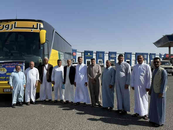 على بركة الله تعالى نعلن ❇️  ❇️عن بداء الحجز من الان     
                   عن رحلة القادمة عمره شهر رجب الاصب
                   بالنقد وبالتقسيط المريح
                      ♦️♦️سارع بالحجز ♦️♦️
                           🔺تاريخ الرحلة🔺                   
               🔵البر2025/12/19
                 الجو 2025/12/20
على بركة الله
تعلن شركة الرسول الاعظم للحج والعمرة 
عن فتح باب الحجز لعمرة  شهر رجب   
 يرافق الرحلة
المتعهد الحاج قاسم كريم عويجيل 
1️⃣ بر🔺
 …..ارشاد ديني معتمد   
برامجنا مميزة جداً شامل جميع الخدمات 
🛑 ثلاث وجبات طعام بوفيه مفتوح  
🛑 النقل البري من مقر الشركة والى المدينة المنورة
 بباصات حديثه vip
🛑مبيت في مزارع حائل 
❇️بفضل الله وبحمدمه
نتميز بجميع الخدمات ✳️من ✳️ الارشاد الديني 
🏢والفنادق المميزة 🥗 الطعام  مميزة
❇️نتميز بوجود كادر متخصص باعمال المعتمرين
من امور دينية وارشادية وسياحية
❇️تتضمن الرحلة
1️⃣زيارة الرسول الاعظم
2️⃣زيارة البقيع
3️⃣زيارة الاماكن الدينية في المدينة
4️⃣زيارة الاماكن التاريخية في المدينة
5@إشارة العمرة بشكل صحيح
6️⃣زيارة الاماكن الدينية في مكه
7️⃣زيارة الاماكن التاريخية في مكة
8️⃣زيارة جبل عرفات ومنى
9️⃣زيارة قبرة السيدة خديجه وزيارة عم الرسول ابو طالب
🔟جولات في المولات من اجل التسوق
♦️
♦️
للحجز والاتسفسار اتصال على الارقام التالية  
***********__*********** الحاج قاسم 
📞***********__*********** الحاج احمد 
او مراجعة مقر شركة الكائن 
واسط _قضاء العزيزية_قضاء العزيزية__شارع الخليج مقابل الطابو القديم
@إشارة
