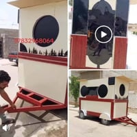 كرفان مطعم متنقل • ثلاجة رويال ١٤ قدم • مكينة ثرم ٢٢