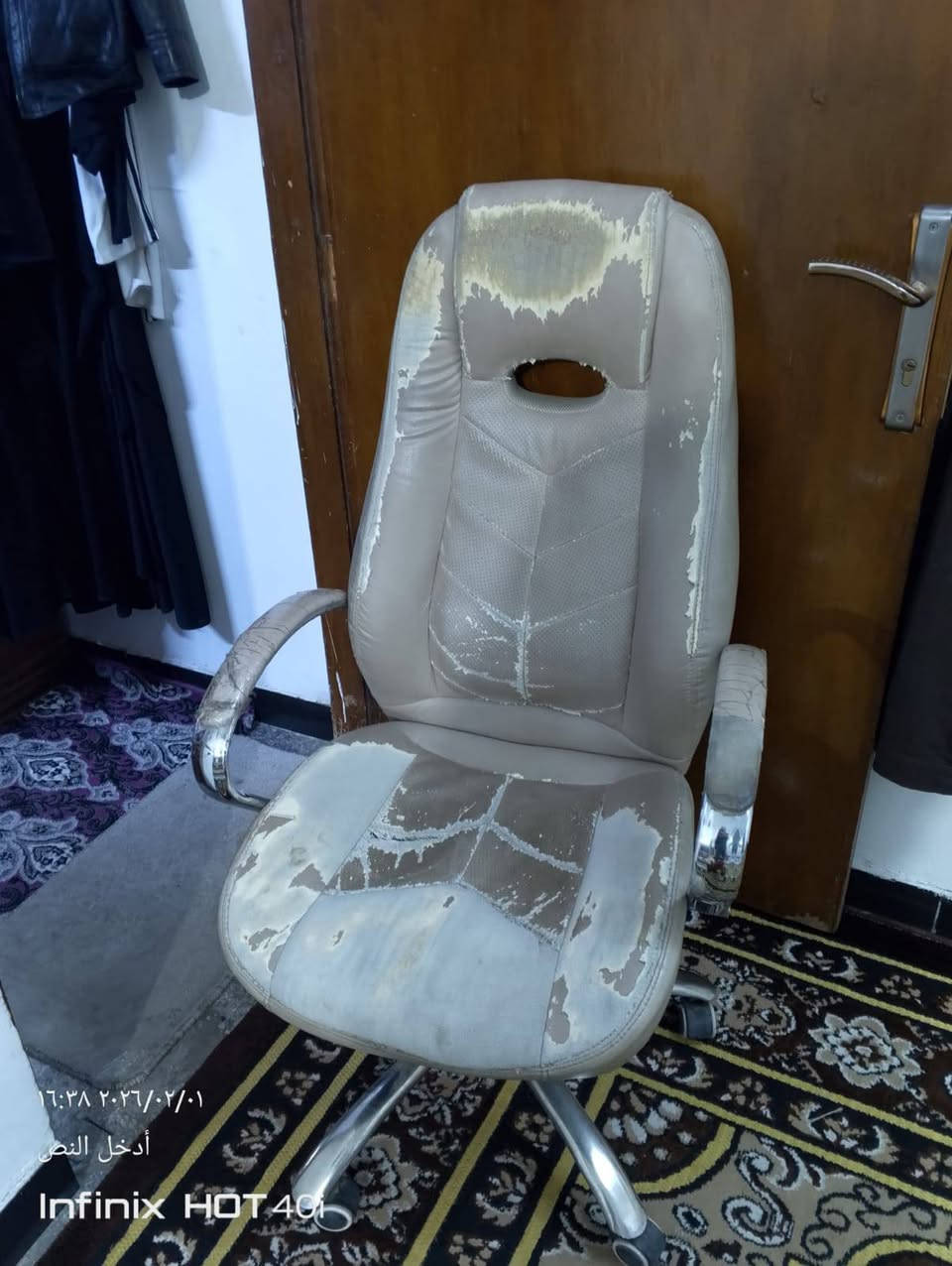 ســــــــــــلام عليـــــــــــكــم🙋‍♂️💖
(*مــكــــتــــــب ضـــــخــــم و" كــــرســــي*) 💁‍♂️❤✨

المــــكــــــــتـــــب بحــــالـــــة ممتازه جداً💗🌿

جــــــرارات هايـــــــدرولـــــيك 🔥❤️‍🔥🙆‍♂️

الســــــعـــــــر (100الـف🙇‍♂️💖✨) 

عــــــــــــــــنـــــــــــوان: بغداد» الغزالية» شارع15 هياكل

رقــــــــــم الواتساب +سيمكارت : *********** اثير💖
