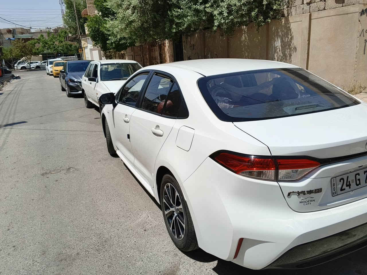 سيارة كورلا 2024 هايبرد شكل أمريكي مواصفات معروفة

هندبريك بصمه 
سلايت 
تحديد مسار 
رادار امامي خلفي 
تشغيل بصمه 
كشنات جلد ماروني
وبعد بيها مواصفات 
السيارة نظيفة حيل مال بيت بيها فقط ربع جاملغ خلفي بارد ، السيارة ماشيه 27 الف رقم دهوك 
سعرها 149 $
*********** 
***********
