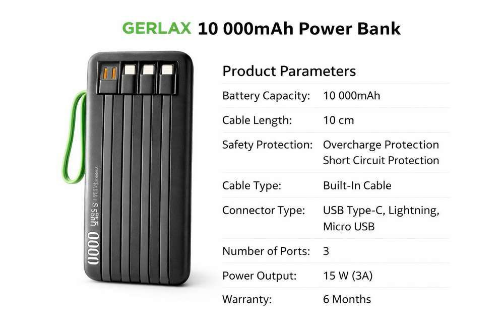 🔋 باوربنك طاقة جيرلاكس بسعة متعدده ، طراز P122، شحن سريع 3 أمبير

حافظ على طاقتك في أي مكان مع بنك الطاقة عالي السعة GERLAX P122 الذي يتميز بكابلات قابلة للفصل مدمجة وشحن سريع بقوة 3 أمبير.

مثالي للاستخدام اليومي، والسفر، وانقطاع التيار الكهربائي، وحالات الطوارئ.

الميزات الرئيسية

بطارية عالية السعة 30000/20000/10000 مللي أمبير
مخرج شحن سريع بقوة 3 أمبير
كابلات مدمجة (لا حاجة لكابل إضافي)
منفذ إخراج USB-A
تصميم صغير الحجم وقابل للحمل
توافق الأجهزة المتعددة
مؤشر LED لبطارية البطارية
حماية شحن آمنة وموثوقة
30 ألف ميلي أمبير السعر ٢٥
20 ألف ميلي أمبير السعر ٢٠
10 ألف ميلي أمبير السعر ١٢
_______________
ضمان لمدة سنه كاملة 
__________________
يتوفر توصيل لكافة محافظات العراق 
____________________

 #العنــــوان... 
المدحتية.  خلف مجمع الوارث الطبي 
مجاور مجمع ماهر ابو الفرفوري 
متابعة البيج فضلا وليس امرا 

https://www.facebook.com/share/16oRvZxHUu/


**إذا كنت صاحب هذا الإعلان وتريد حذفه لأي سبب، رجاءا أرسل رسالة إلى الدعم الفني**