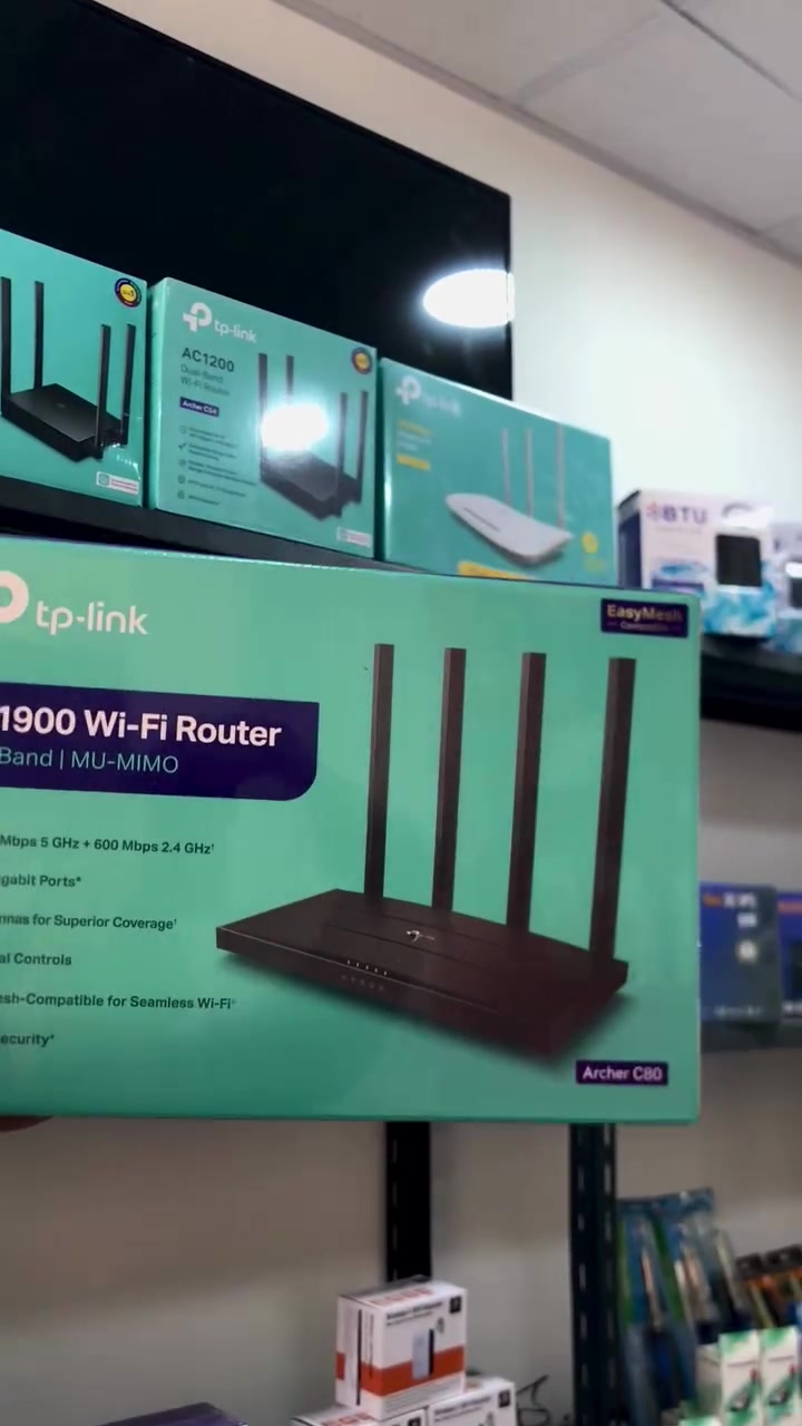 📲 تمتع باتصال إنترنت أسرع مع راوترات TP-Link الأصلي

✅ تغطية قوية: إشارات Wi-Fi واسعة لجميع أرجاء المنزل أو  ￼￼المكتب

✅ أداء عالي: سرعات فائقة لتصفح سلس وبث بدون انقطاع

✅ أمان متقدّم: حماية بياناتك مع تقنيات التشفير الحديثة

✅ سهل الإعداد: إعداد سريع في دقائق بدون تعقيد

🛑 ( كل ما يخص عالم الأنترنيت الحديث متوفر لدينا ) ✔️

 🛑 أسعار منافسة وجودة مضمونة من TP-Link 

🔹عنوان / ديالى : بلدروز / سوق بلدروز / داخل كراج الرفات القديم / مركز محمد .

للأستفسار مراسلة الصفحه أو الأتصال :

 *********** ☎️

تتوفر خدمة توصيل لجميع الأنحاء 🚚 🌎 .
