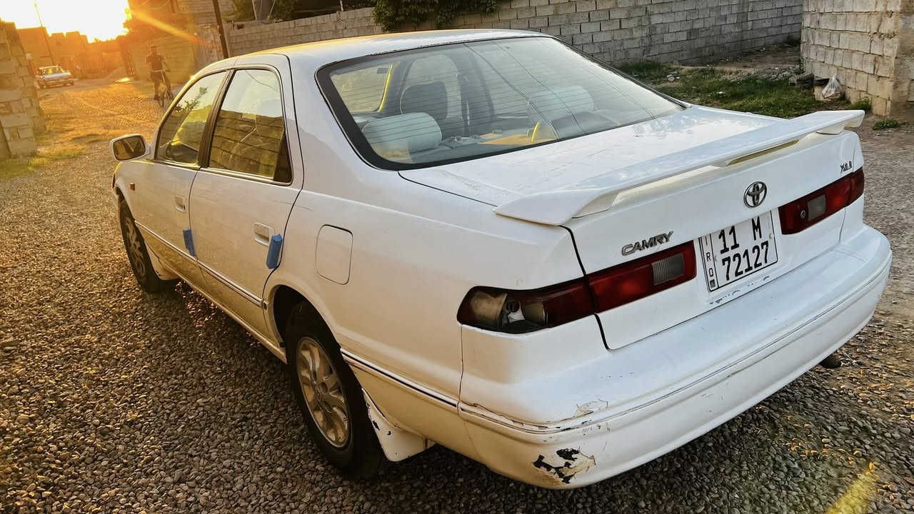 كامري 2000 خليجية مصبوغه حزام محرك كير خير من الله محرك 4 سلندر ابو الكف رقم بغداد انكليزي بأسمي 
السعر 83 وبيه مجال للاستفسار الاتصال على الرقم ***********
