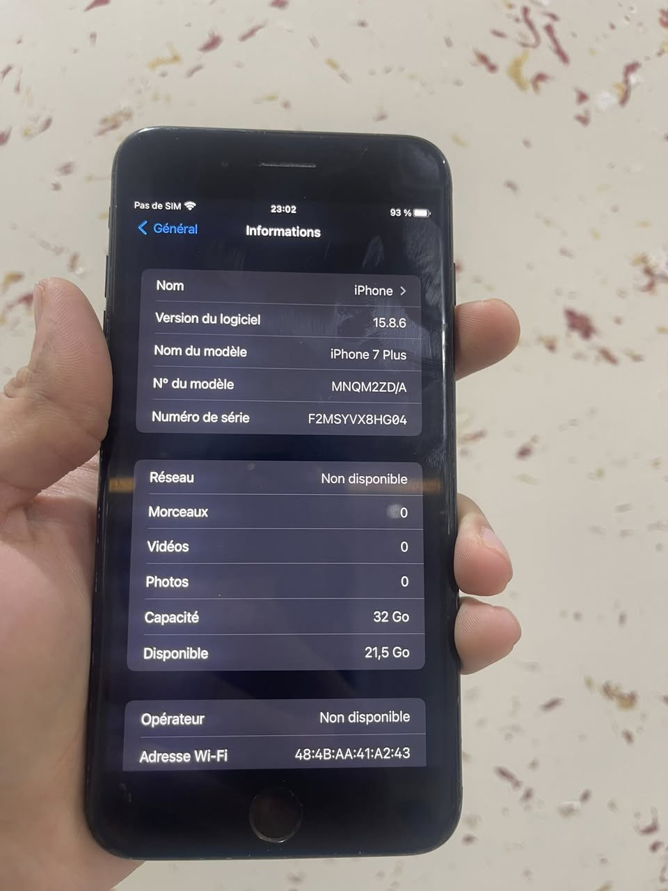 Iphone 7plus 32G capacité 100


**إذا كنت صاحب هذا الإعلان وتريد حذفه لأي سبب، رجاءا أرسل رسالة إلى الدعم الفني**
