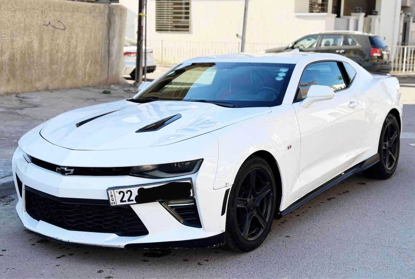 كمارو ٢٠١٧ فول عدا الفتحة
نسخة الفيفتي احتفالية ال٥٠ سنة
(خمسينية)
حادثهة طخة بالجاملغ فقط شرط السونار و الجاملغ نفسه مصلح
و الحادث مرفق بالمنشور
رقم اربيل دولي جديد بسمي شرط التحويل او وكالة تدلل 
Rs سلندر ٦
كير اوتو
جديدة السيارة
شاشة
كامرة
حساسات
كشنات جلد
كشنات كهرباء 
سستم صوت
تدفئة بالكشن
مودات قيادة
شفتات
ب118$ ورقة و بيهة مجال بسيط
*********** بغداد, العراق
