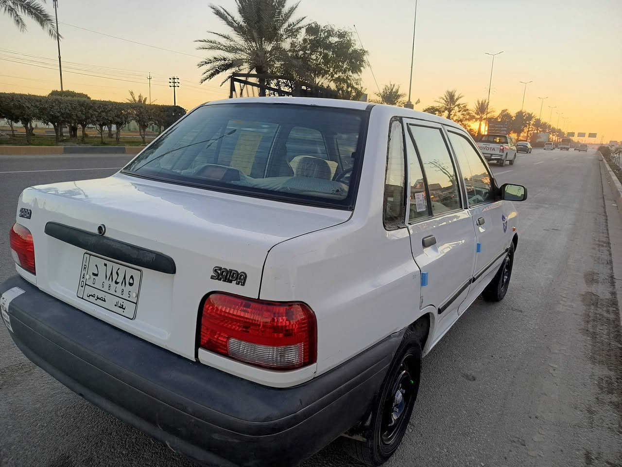 السلام عليكم 
سايبا موديل 2010 رقم بغداد مصفره غرامات 
كير محرك حدادية كهربائيات خير من الله سيارة شواصي نظيفة غرفتهه كلش حلوة ونظيفة 
السعر 35 وبيهه مجال 
عنوانها كربلاء حي المهندسين 
***********
***********
