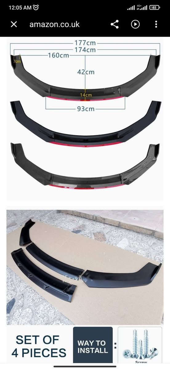 سپۆڕتی پێشەوە ئەمازۆن یوکەی بۆ هەموو سەیارەیەکی سپۆڕت دەبێ چوار پارچەیە و دەبێتەوە سێ پارچە بۆ سەیارەی  بڵند و نەوی نرخەکەی لە ئەمازۆن 33£ پاوەندە بۆ ئاڤانتی و شاهینە و مەلیکە و دۆج و نیسان ڕۆگ و بیئێم  جیتا دەبێ بۆ زانینی نرخ پەیوەندی بکە ***********
 واتس ئاپیش کراوەیە ناونیشان ڕانیە
