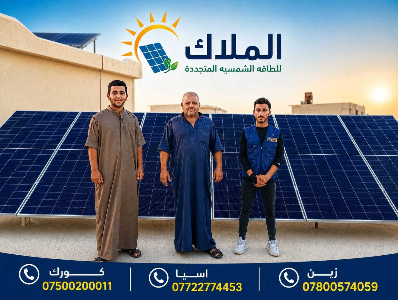 #المصداقيه_اساس_النجاح
#شركة_الملاك_للطاقه_الشمسيه_المتجددة_بكوالتي_ومواد_عالية_الجودة_اخـــتـــيارك_الأمـــــثل

#تم_بحمد_الله_تنصيب_منضومة
 

#قضاء_الدجيل

#22امبير_نهاري

#15امبير_ليلي 

4.✅بطاريات (3WnTT)ضمان 7 سنوات 
عمر أطول وأكثر أمانًا
فوسفات الحديد الليثيوم من الدرجة A+ من EVE.
نظام إدارة البطارية مع حماية متعددة المستويات.
2. ✅سهل التركيب والاستخدام
التطبيقات: السكنية، والتجارية، والصناعية، والأنظمة خارج الشبكة، والربط بالشبكة، والاستهلاك الذاتي.
متوافق مع جميع محولات الجهد 48 فولت التي تدعم بطاريات فوسفات الحديد الليثيوم (LFP).
3.✅ مرن وقابل للتوسيع
تصل سعة الطاقة للنظام إلى 229 كيلوواط ساعة، وذلك عند تشغيل ما يصل إلى 16 وحدة بالتوازي.

4.✅ الامتثال
UN38.3، MSDS، CE-ROHS، IEC-61000.

5.✅ كثافة طاقة أعلى
تشغل البطارية مساحة أقل وتبلغ كثافة الطاقة فيها 166 واط/ساعة لكل كيلوغرام.

انفرتر ديا (TECHNO) هو جهاز محول طاقة هجين ذكي يدمج وظائف الطاقة الشمسية وإدارة البطاريات وشبكة الكهرباء، يتميز بالمرونة في العمل On-Grid (متصل بالشبكة) أو Off-Grid (مستقل)، يدعم مصادر طاقة متعددة، ويوفر تحويلًا سريعًا للطاقة، مع شاشات لمس ومراقبة عن بعد وحماية متقدمة، مناسب للاستخدامات السكنية والتجارية لتوفير طاقة نظيفة ومستقرة، مع القدرة على تقسيم الأحمال وتوسعة النظام. 

✅إخراج موجة جيبية نقية.
✅ثلاثة أنواع من وضع الشحن.
✅نوعان من وضع إخراج التيار المتردد.
✅يعمل مع أو بدون بطارية.

✅الواح شمسية  سعة 615 واط وجهين بازبار16( لونجي)   #ضمان_15سنه_وتشغيل_30_سنه

 

🔆كادر مختص م̷ـــِْن المهنديسن بافضل وادق الاجهزة 

المكونات 👇
⭐️قواعد حديد مغلون 
⭐️اسلاك خاصة بالتيار المستمر DC 
⭐️اسلاك خاصة بالتيار المستمر DC
⭐️قواطع خاصة بالتيار المستمر DC 
⭐️توصيلات MC4 
⭐️اجهزة الحماية
ــــــــــــــــــــــــــــــــــــــ
علمآ شركتنا تعمل في جميع المحافظات 
ضمانات حقيقية 
صيانة مجانية 
#للتواصل والاستفسار اكثر يرجى الاتصال عبر الارقام التالية

📱 كورك : ***********
📱اسيا    : ***********
📱زين     : ***********

#الوا_بطاريات_انفيرتر_العراق_موصل_كوير_مخمور_بغداد_كركوك_الحويجة_الشرقاط_قراج_تلعفر_ربيعة_ناحية #العباسي #الشورة #حمام #العليل #خبات #اسكي #موصل #كلك #كركوك #حي #النصر #ناحية #أنظمة #الطاقة #الشمسية #تدريب #متقدم #الطاقة #المستدامة #تقنية #الطاقة
