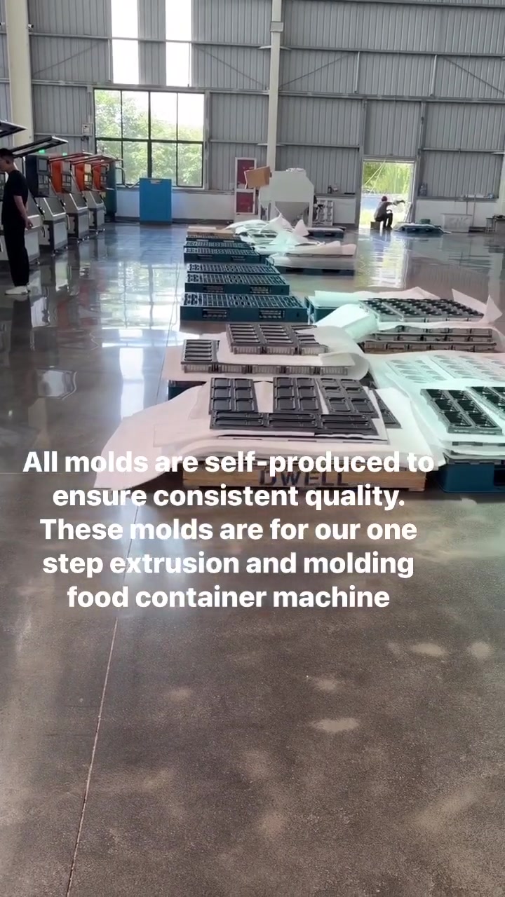 All molds are independently manufactured. We maintain strict quality standards and avoid uneven quality from outsourcing .One step extrusion and forming machine . # foodcontainer #Onestepmachine #foodboxmachine#plasticextruder #packagingmachine


**إذا كنت صاحب هذا الإعلان وتريد حذفه لأي سبب، رجاءا أرسل رسالة إلى الدعم الفني**