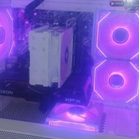 pc للبيع السعر 600 قفل المواصفات كرت الشاشه rx6500xt  المعالج رايزن 5 ...