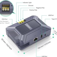 🔴تحويلة ميموسا الى DC ⭕️DC - input / 9v- 36v ⭕️DC - output / 57v poe  ...