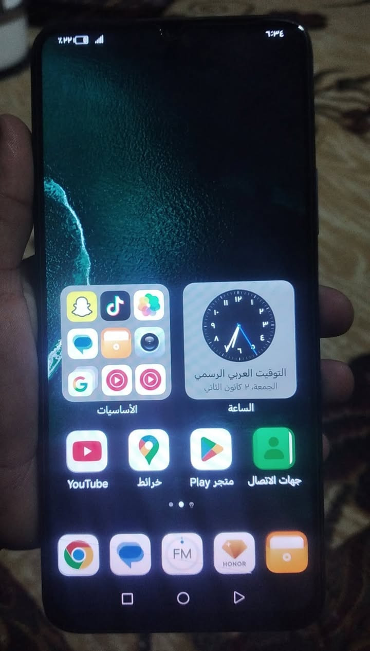 سلام عليكم يوجد جهاز البيع هنر X7 ذاكرة 128 السعر 115 واتساب فقط مكان تلو البٱج ***********
