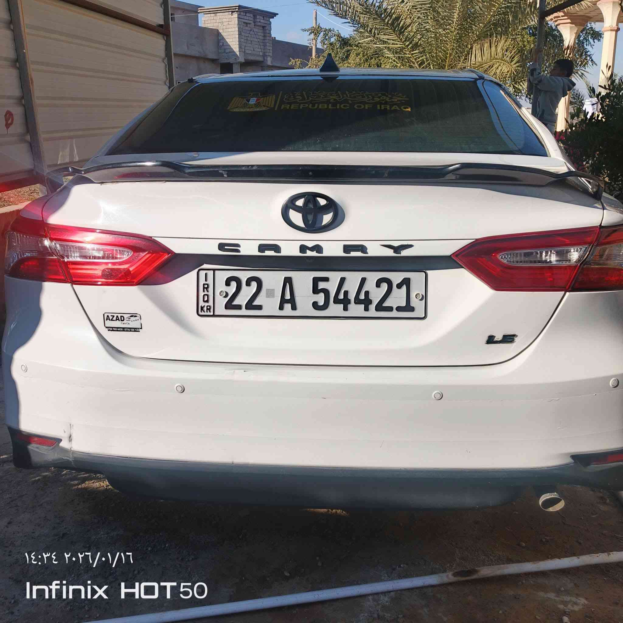 كامري للبيع موديل 2019سياره جديده كير محرك شرط صدر تخم تواير مواصفات LE شرط التحويل سعر 120وبيه مجال رقم الهاتف***********
